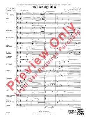 The Parting Glass - Sheldon - Concert Band - Gr. 2.5