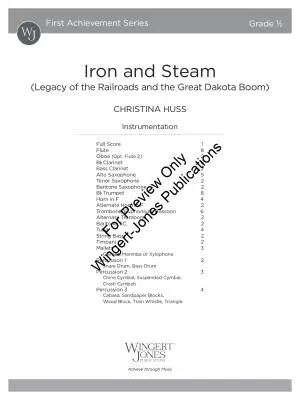 Iron and Steam - Huss - Concert Band - Gr. 0.5