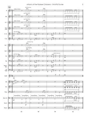 Attack of the Rubber Chickens - Standridge - Concert Band - Gr. 2