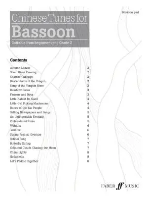 Chinese Tunes for Bassoon  - Lansong/Hui - Bassoon - Book
