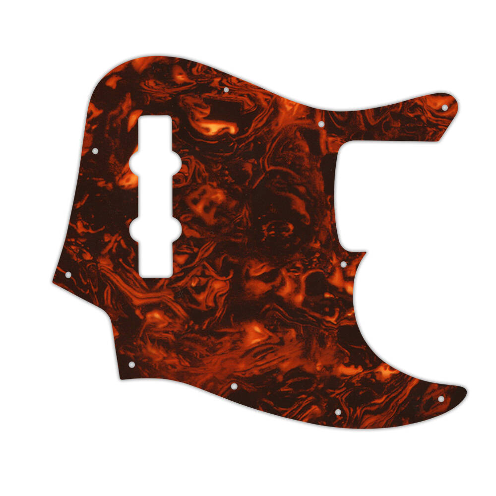 Custom Pickguard for Fender Made in Mexico Jazz Bass - Faux Tortoise