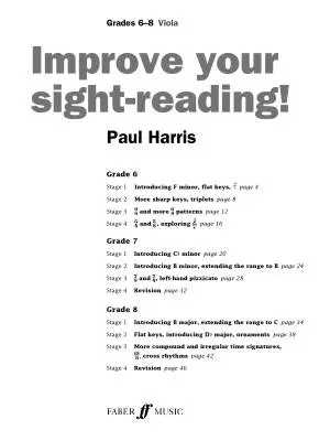 Improve Your Sight-Reading! Viola, Levels 6-8 - Harris - Viola - Book/Audio Online