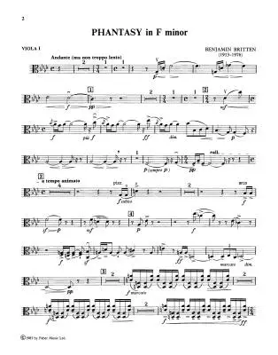 Phantasy in F Minor - Britten - String Quintet
