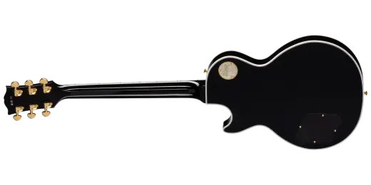 Les Paul Custom Long Scale Electric Guitar with Hardshell Case - Ebony
