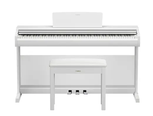 Yamaha - Arius YDP146 Digital Piano with Stand and Bench - White