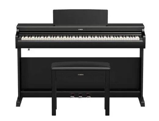 Yamaha - Arius YDP166 Digital Piano with Stand and Bench - Black