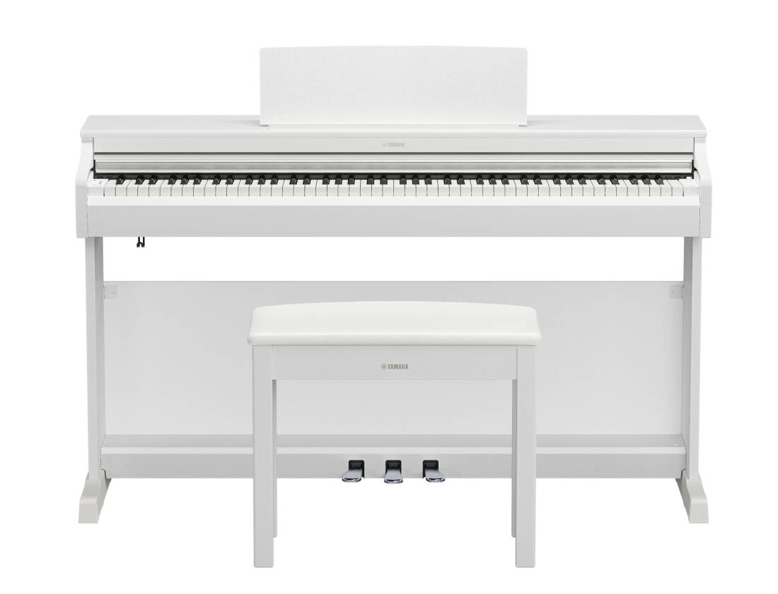 Arius YDP166 Digital Piano with Stand and Bench - White