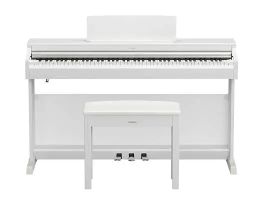 Yamaha - Arius YDP166 Digital Piano with Stand and Bench - White