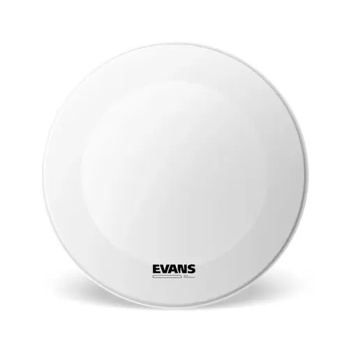 EQ3 Coated White Bass Drum Head, No Port - 26\'\'