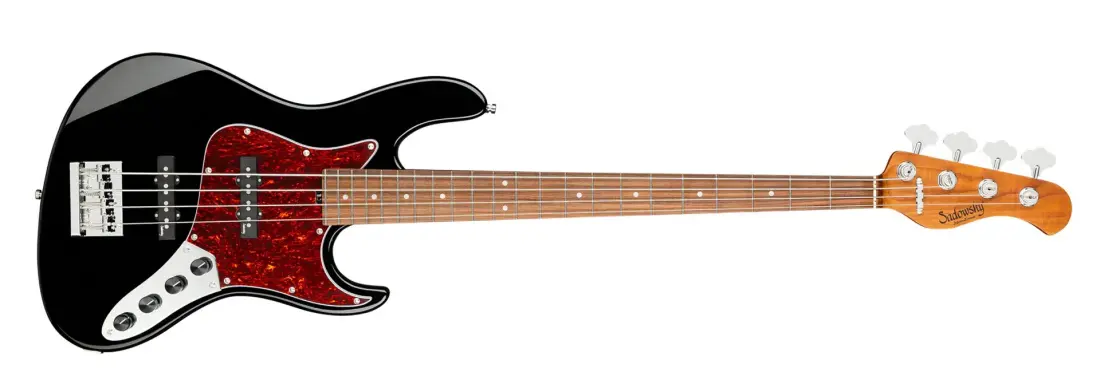 MetroExpress 22-Fret Will Lee Artist Line 4-String Bass, Morado Fingerboard - Black