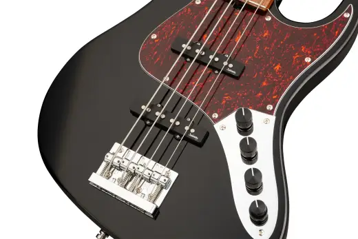 MetroExpress 22-Fret Will Lee Artist Line 4-String Bass, Morado Fingerboard - Black