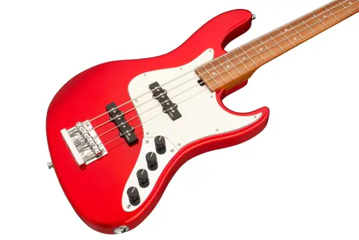 MetroExpress 22-Fret Will Lee Artist Line 4-String Bass, Morado Fingerboard - Candy Apple Red Metallic