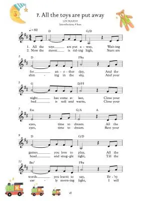 Lullaby Time - Melody/Lyrics/Chord - Book/Audio Online