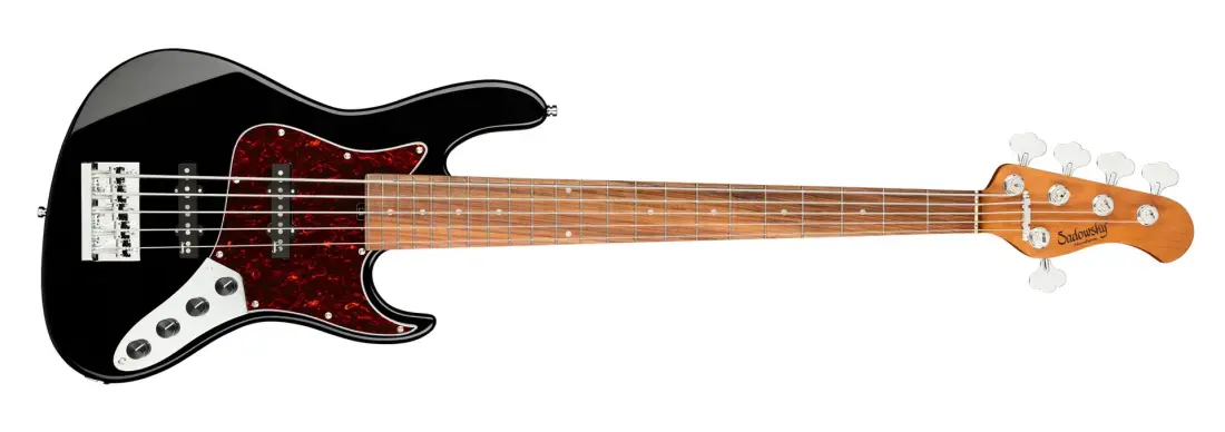 MetroExpress 22-Fret Will Lee Artist Line 5-String Bass, Morado Fingerboard - Black