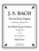 Cherry Classics - Twenty-Four Fugues from the Well-Tempered Clavier Volume 1 (1-12) for Four Trombones - Bach/Sauer - Trombone Quartet