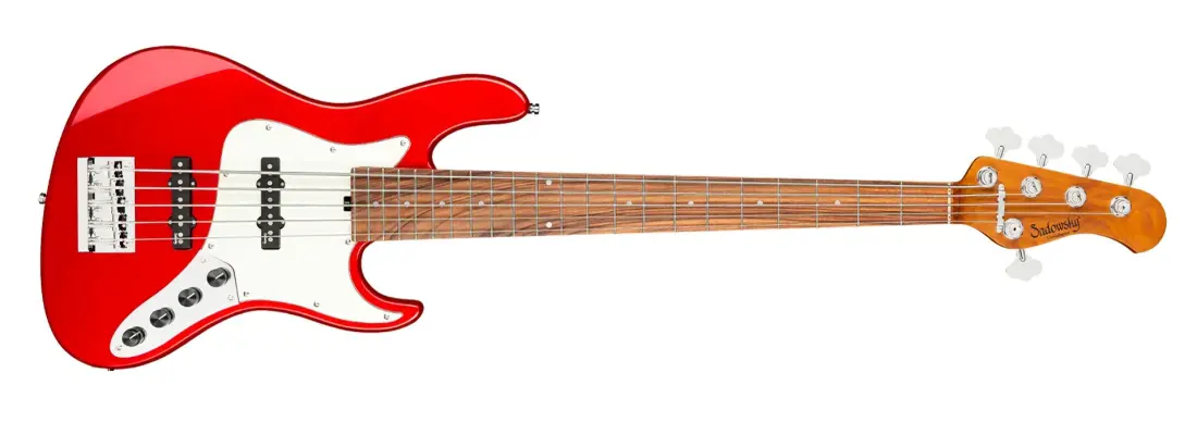 MetroExpress 22-Fret Will Lee Artist Line 5-String Bass, Morado Fingerboard - Candy Apple Red Metallic