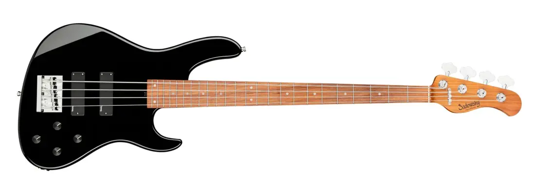 MetroExpress 24-Fret Modern 4-String Bass, Morado Fingerboard - Black