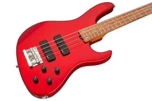 MetroExpress 24-Fret Modern 4-String Bass, Morado Fingerboard - Candy Apple Red Metallic