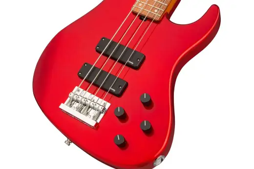 MetroExpress 24-Fret Modern 4-String Bass, Morado Fingerboard - Candy Apple Red Metallic