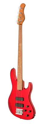 MetroExpress 24-Fret Modern 4-String Bass, Morado Fingerboard - Candy Apple Red Metallic
