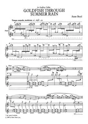 Goldfish Through Summer Rain - Boyd - Flute/Piano - BookGoldfish Through Summer Rain