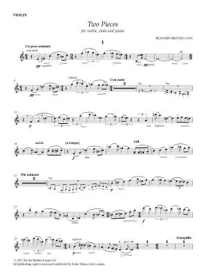 Two Pieces - Britten - Violin/Viola/Piano