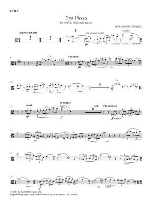 Two Pieces - Britten - Violin/Viola/Piano