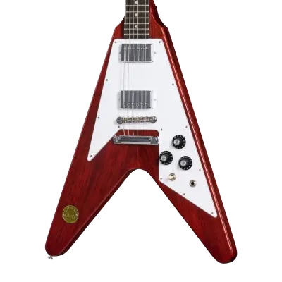 1971 Medallion Flying V Reissue Electric Guitar with Hardshell Case - Medallion Cherry