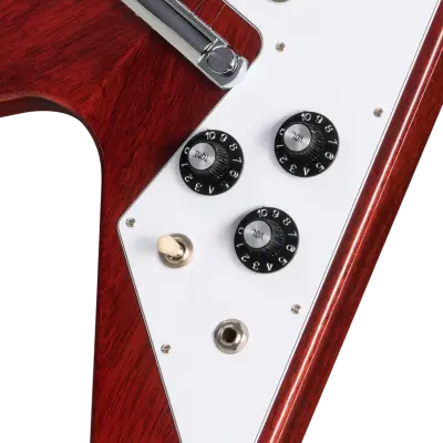 1971 Medallion Flying V Reissue Electric Guitar with Hardshell Case - Medallion Cherry