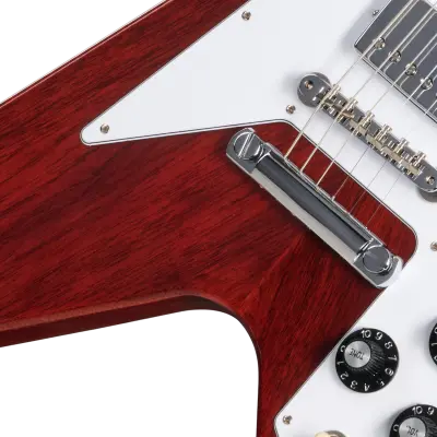 1971 Medallion Flying V Reissue Electric Guitar with Hardshell Case - Medallion Cherry