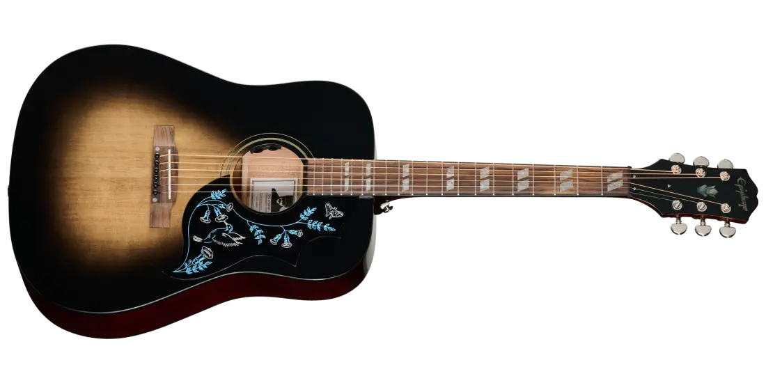 Eric Church Hummingbird Dark Acoustic/Electric Guitar with Hardshell Case - Cobra Burst