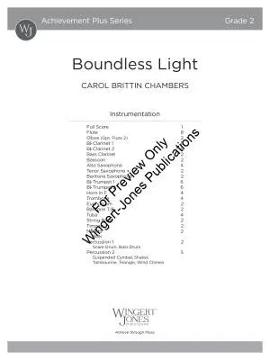 Boundless Light - Chambers - Concert Band - Gr. 2