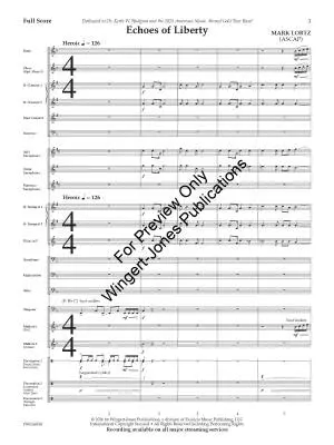 Echoes of Liberty - Lortz - Concert Band - Gr. 2