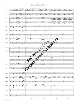 Echoes of Liberty - Lortz - Concert Band - Gr. 2