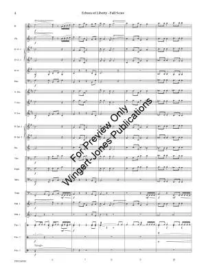 Echoes of Liberty - Lortz - Concert Band - Gr. 2