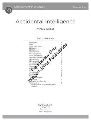 Accidental Intelligence - Gassi - Concert Band - Gr. 2.5