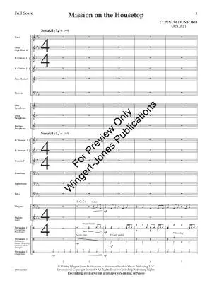 Mission on the Housetop (Up on the Housetop) - Dunford - Concert Band - Gr. 2