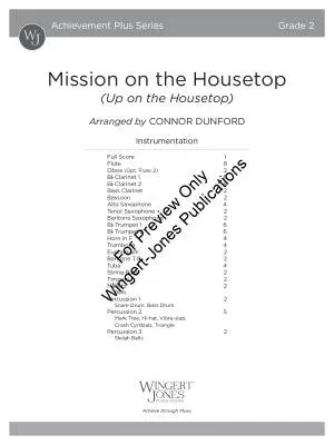 Mission on the Housetop (Up on the Housetop) - Dunford - Concert Band - Gr. 2
