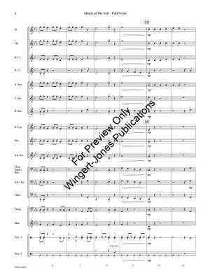Attack of the Yeti - Dunford - Concert Band - Gr. 0.5