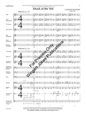 Attack of the Yeti - Dunford - Concert Band - Gr. 0.5