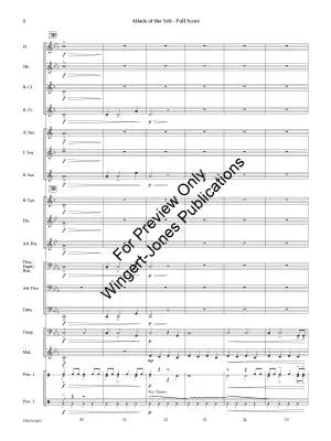 Attack of the Yeti - Dunford - Concert Band - Gr. 0.5