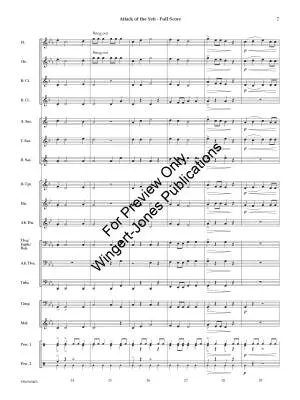 Attack of the Yeti - Dunford - Concert Band - Gr. 0.5