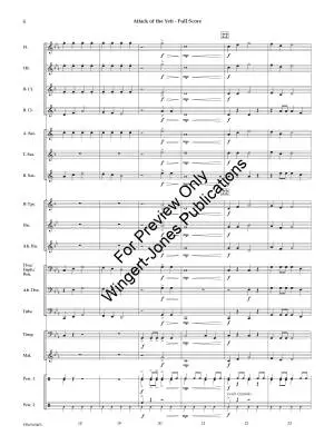 Attack of the Yeti - Dunford - Concert Band - Gr. 0.5