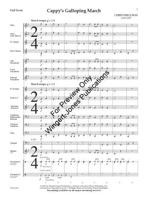 Cappy\'s Galloping March - Ferguson - Concert Band - Gr. 0.5