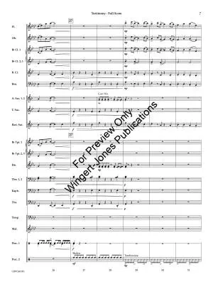 Testimony - Gorham - Concert Band - Gr. 3