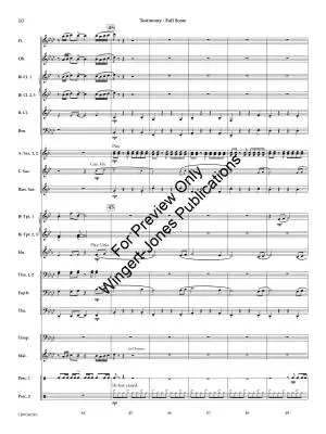 Testimony - Gorham - Concert Band - Gr. 3