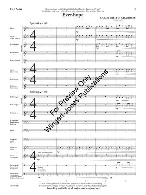 Ever-hope - Chambers - Concert Band - Gr. 1.5