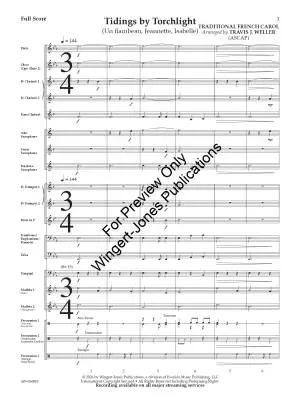 Tidings by Torchlight (Un flambeau, Jeannette, Isabelle) - Weller - Concert Band - Gr. 1.5