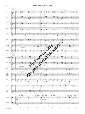 Banner of the Brave (March) - Huss - Concert Band - Gr. 1.5