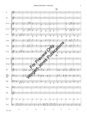 Banner of the Brave (March) - Huss - Concert Band - Gr. 1.5